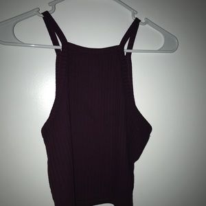 Maroon crop top